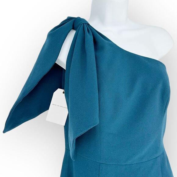 DRESS THE POPULATION NWT Tiffany One-Shoulder Midi Dress- size S old money - Picture 3 of 10